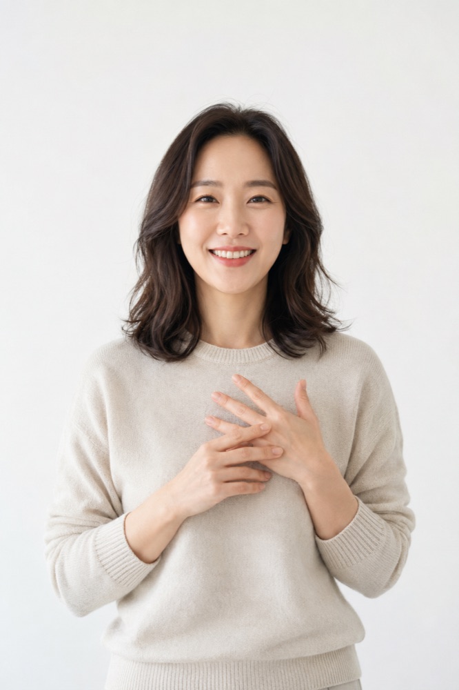 보듬다 AI 수어 모델 2 — 수어를 하고 있는 실사 아바타